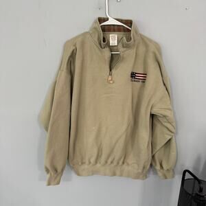 Vintage BAC Premier Quarter Zip Travel Pullover Sweatshirt Colorado Size Large
